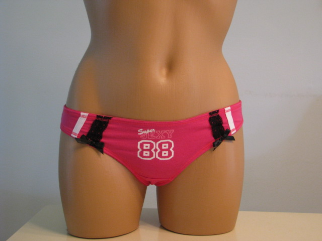Pink Panties with numbers.