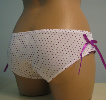 Rear view of panties.